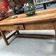 Large oak bakery table