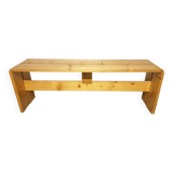 Pine bench attributed to Charlotte Perriand 1960 Les Ménuires