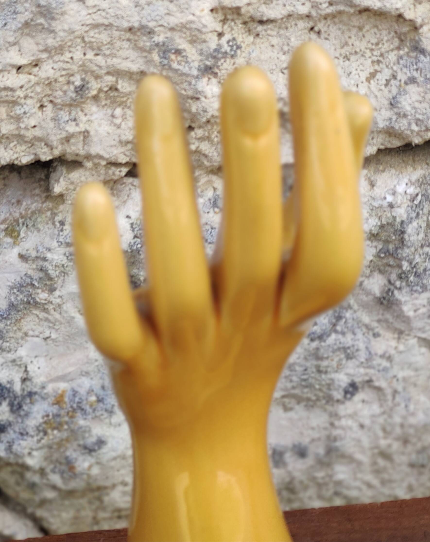 Handmade soliflore ceramic ring ring