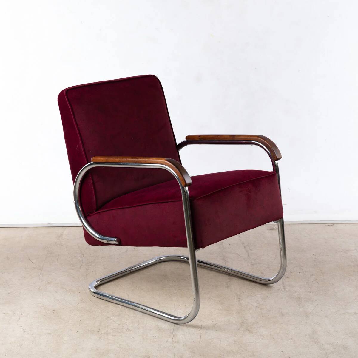 1930s Bauhaus Cantilever Armchair Model EK32, Pair of 2 by Gottwald