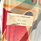 Folding beach chair of tejido in cotton