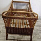 Vintage rattan children's bed