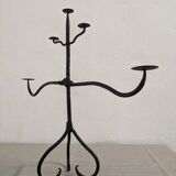 Wrought iron candlestick XIXth