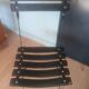 Chaise cuir noire pliante Flik