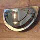 Fase gold metal wall light