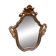 Miroir baroque doré à la feuille style Louis XV du 19ème