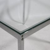 1960s Mid-Century  Coffee Table Chrome and Glass