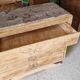 Wood and marble chest of drawers