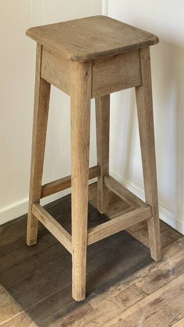 Vintage Oak Workbench Stool