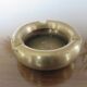 Round brass ashtray 60s 70s
