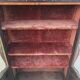 Louis XVI glass-fronted library in rosewood and amaranth veneer.