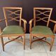 Paire de fauteuils Baptistin Spade 1940 en chêne clair