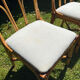 Suite de 4 chaises vintage en bambou et rotin – style années 70
