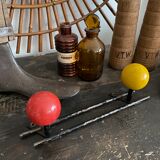 Vintage ball coat rack
