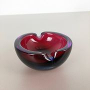 Large Murano Glass "Multi-Color" Bowl Element Shell Ashtray Murano, Italy, 1970s