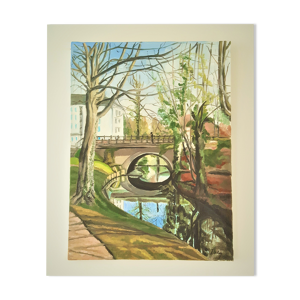 « Le Petit Pont », huile sur