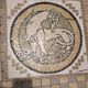 • Large marble art mosaic, Romanesque inspiration - 50 cm