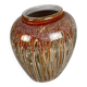 West German ceramic vase with stone-effect glaze, 1960/70 MCM