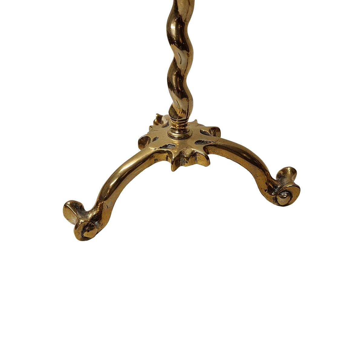 Antique Style Brass Candlesticks, mid 20th century