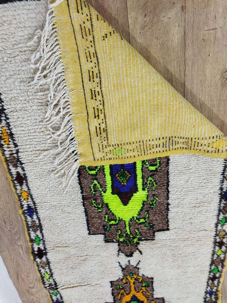 Handcrafted Moroccan Berber Rug 217 X 88