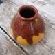 Vase vintage céramique Grés Flammé moderniste Vallauris