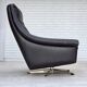 1960s, Danish highback swivel armchair by Aage Christensen, leather.