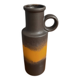 brown and Orange West Germany vase Scheurich model 401-28 1970s