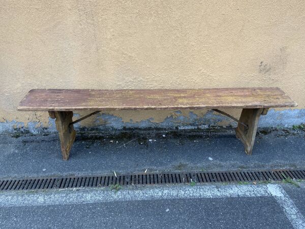 Banc de brasserie champêtre pliant