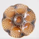 Sarreguemines barbotine shellfish plates