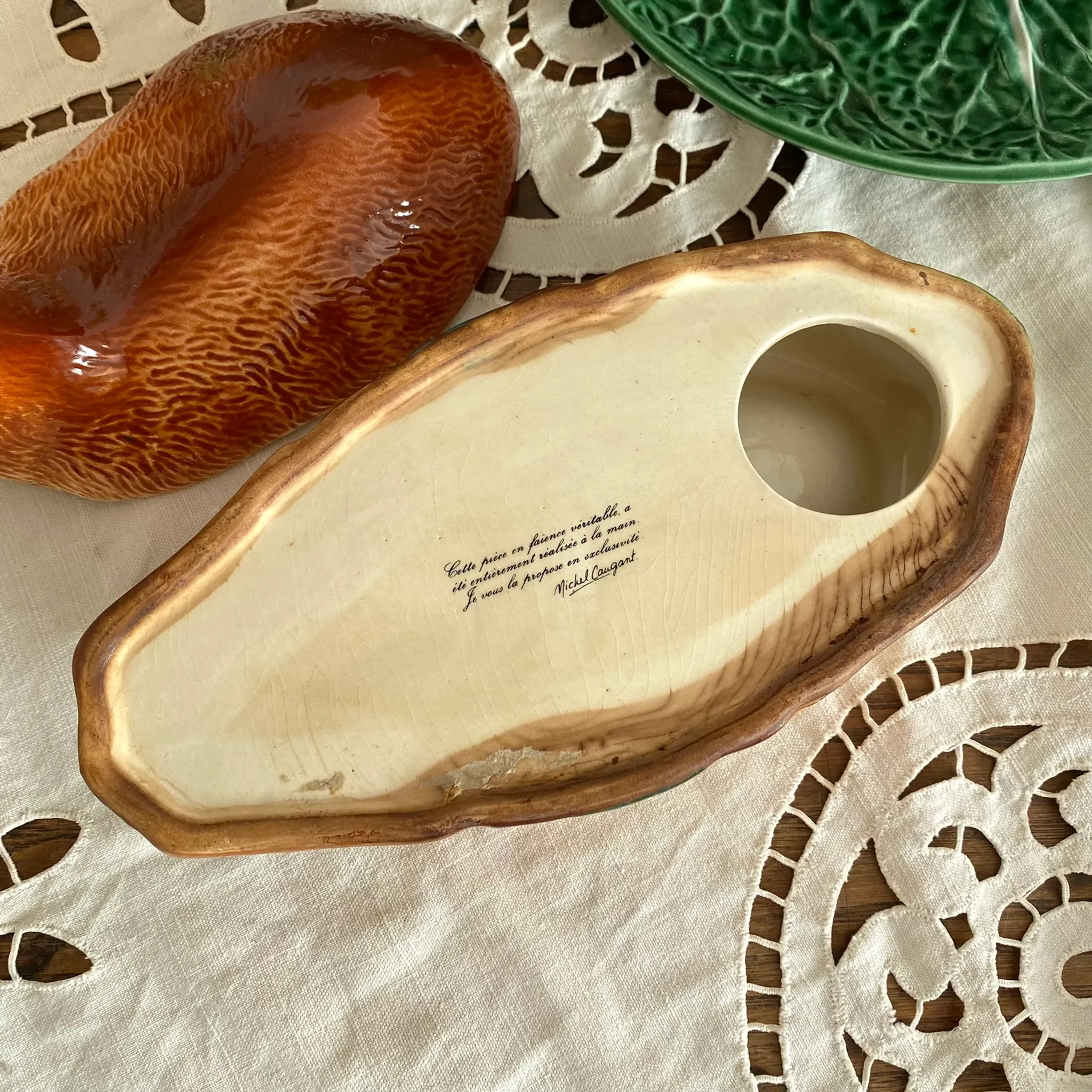 Zoomorphic terrine deer Michel Caugant