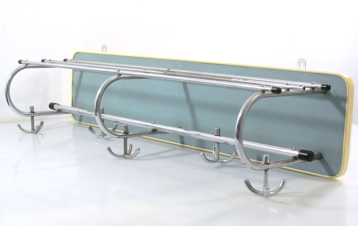 Porte-manteau vintage bleu des années 50