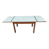 Vintage water green wood/formica table