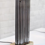 Pair of Brass & Metal Sculptural Lamps by Georges Mathias, Belgium 1970s