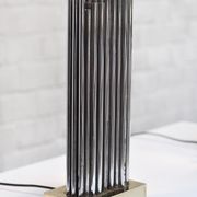 Pair of Brass & Metal Sculptural Lamps by Georges Mathias, Belgium 1970s