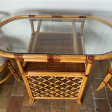 Rattan table and chairs set