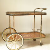 Desserte bar vintage in mahogany marquetry