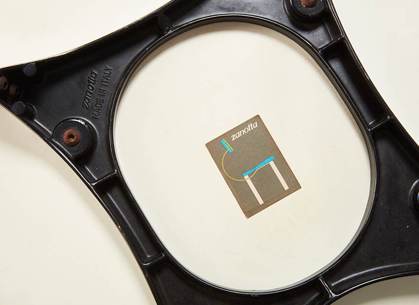 Enzo Mari Pair of Tonietta Chairs + Trevi Table for Zanotta Italy 1985