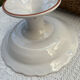 Footed compote signed Atelier Bondil faience from Moustiers