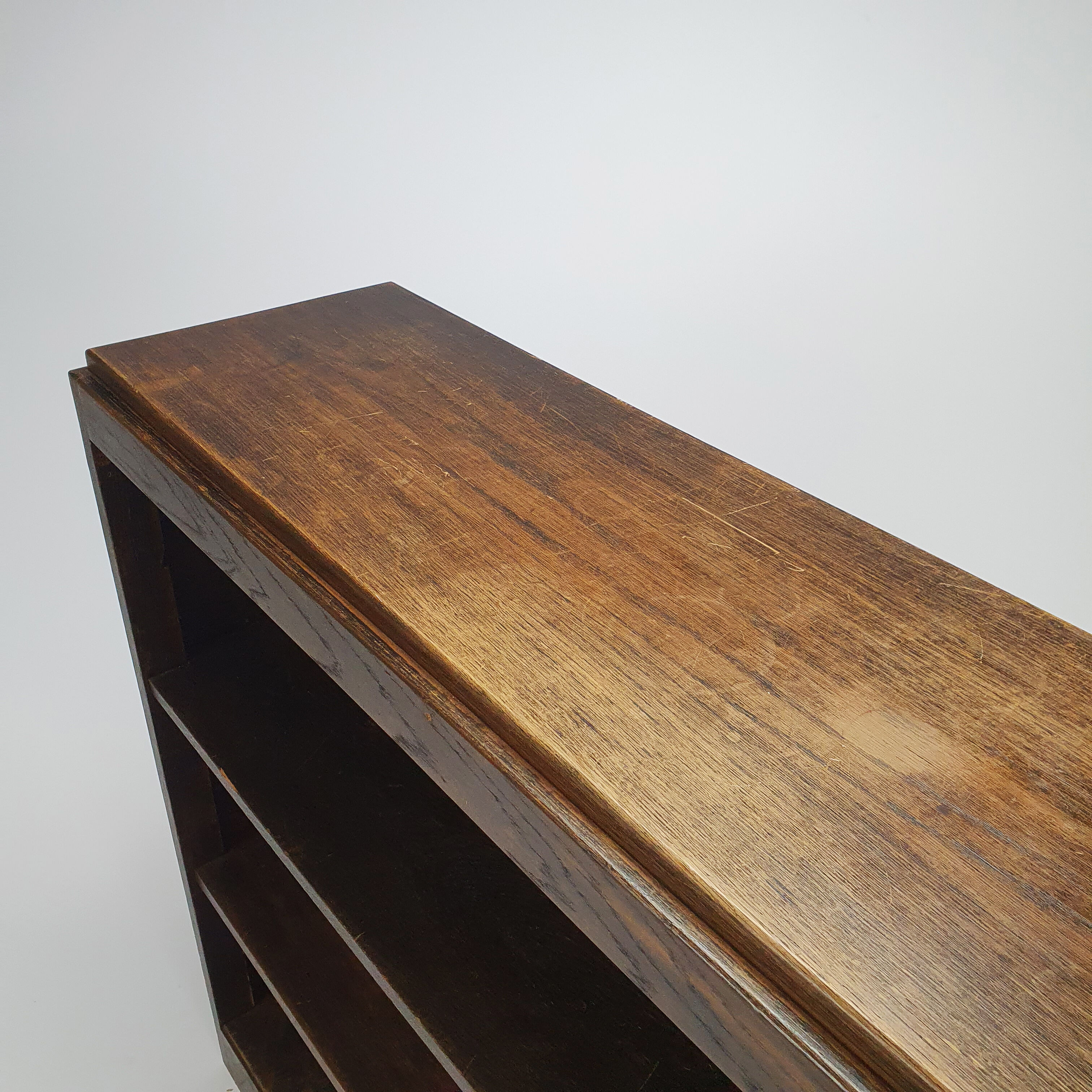 Dutch Modernist Oak Book Cabinet, 1930s