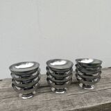 12 stainless steel cups 1970