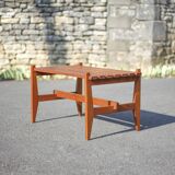 Petit Banc ou table à lattes bois vintage style scandinave, banc bois, table basse bois,