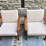 Pair of Danish armchairs 1970