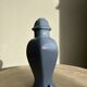 Light blue purple ceramic lamp base H:25cm