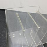 Vintage Plexiglass phono ,record trolley or side table