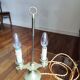 Bouillotte lamp with two lights in gilded bronze