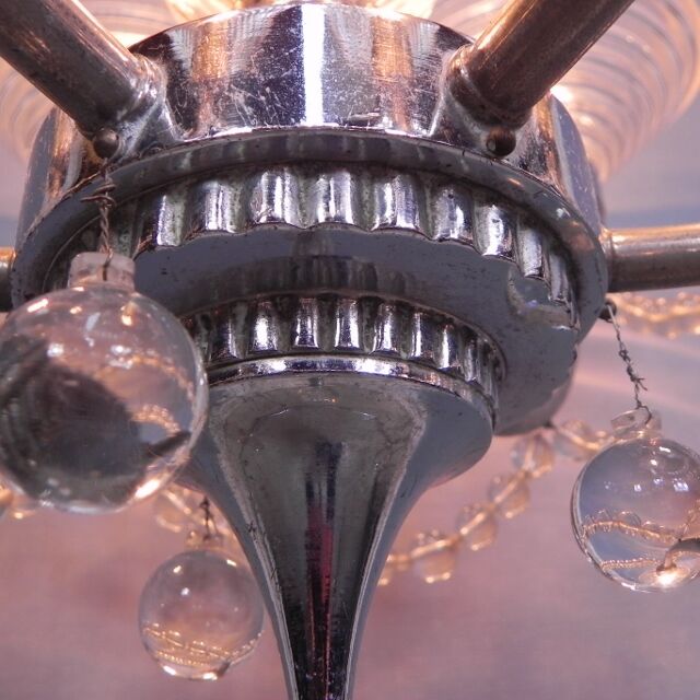 Art Deco hanging lamp G. Leleu