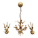 Chandelier and Pair of Wheat Sheaf Wall Lights