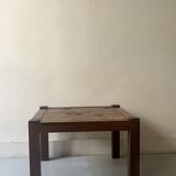 Wooden and ceramic coffee table, Jacques Blin design 1950