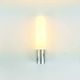 Set of 3 Mid Century Opaline Glass & Chrome Wall Lights from Limburg, 1970s