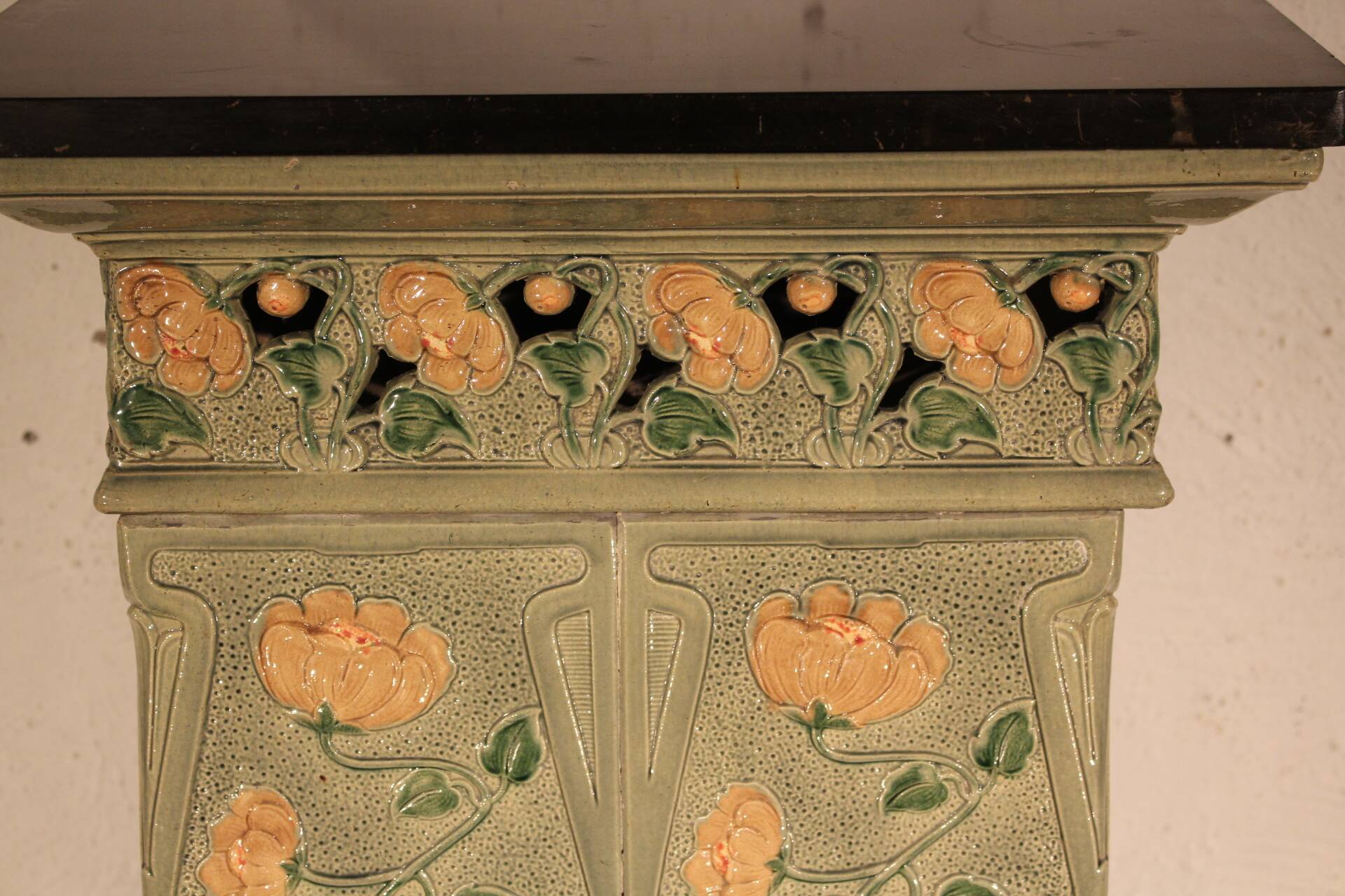 Art Nouveau ceramic stove